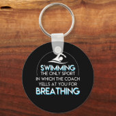 Zwemmellak geeft je een ademhaling sleutelhanger (Voorkant)