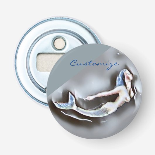 Zwemmelvis Grijze Thunder_Cove Button Flesopener (Voorkant)