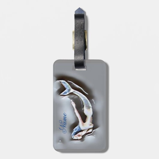 Zwemmelvis Thunder_Cove Grey Bagagelabel (Achterkant verticaal)