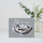 Zwemmelvis Thunder_Cove Grey Briefkaart (Staand voorkant)