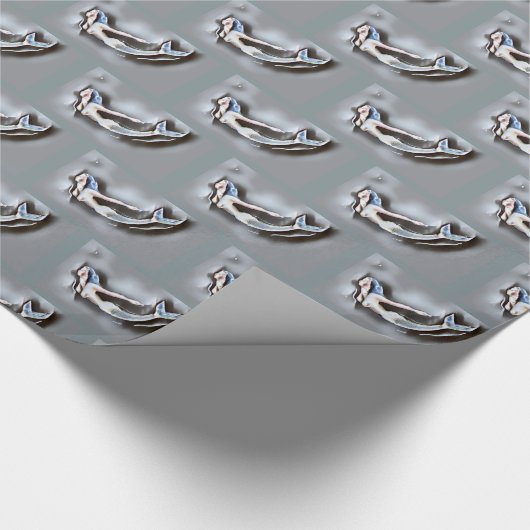 Zwemmelvis Thunder_Cove Grey Cadeaupapier (Hoek)