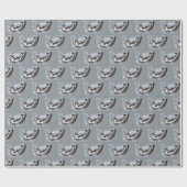 Zwemmelvis Thunder_Cove Grey Cadeaupapier (Vlak)