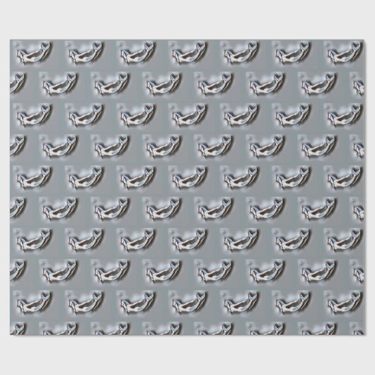 Zwemmelvis Thunder_Cove Grey Cadeaupapier (Vlak)