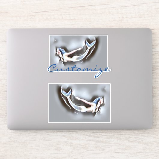 Zwemmelvis Thunder_Cove Grey Sticker (Computer)