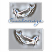 Zwemmelvis Thunder_Cove Grey Sticker (Voorkant)