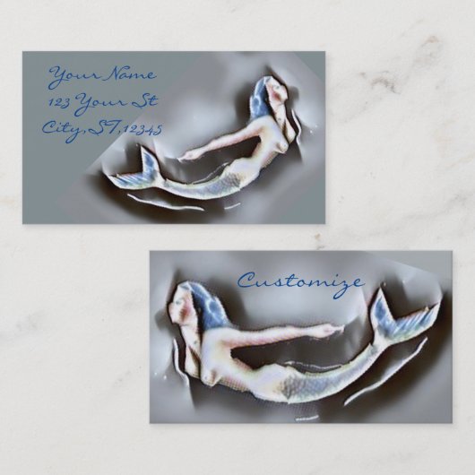 Zwemmelvis Thunder_Cove Grey Visitekaartje (Voorkant / Achterkant)