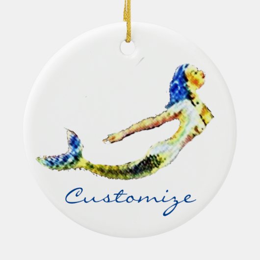 Zwemmelvis Thunder_Cove Keramisch Ornament (Achterkant)