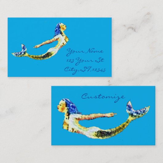 Zwemmelvis Thunder_Cove Visitekaartje (Voorkant / Achterkant)