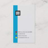 Zwemmelzwemmer - Personal Aqua Blue Visitekaartje (Achterkant)