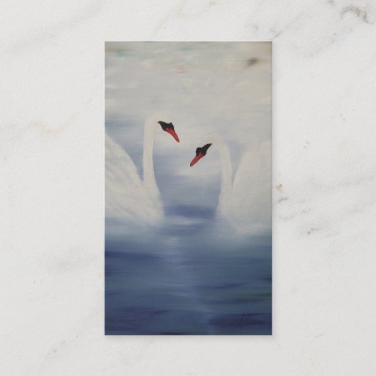 Zwemmen aanvoeren visitekaartje (Voorkant)