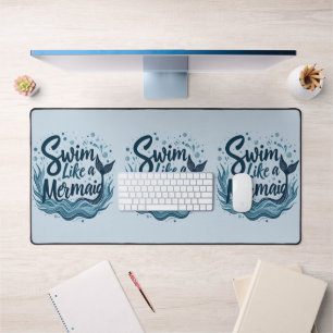 Zwemmen als een zeemeermin Whimsical Ocean Quote A Bureaumat