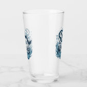 Zwemmen als een zeemeermin Whimsical Ocean Quote A Glas (Rechts)