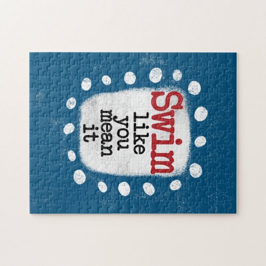 Zwemmen alsof je bedoelt dat het een puzzel is legpuzzel (Horizontaal)