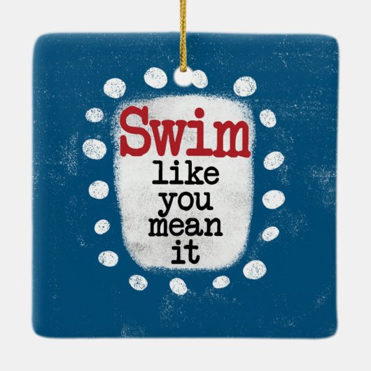 Zwemmen alsof je het Ornament bedoelt (Achterkant)
