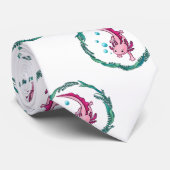 Zwemmen Axolotl Stropdas (Opgerold)