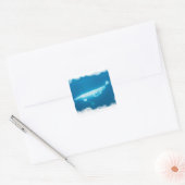 Zwemmen Beluga Whales Sticker (Envelop)