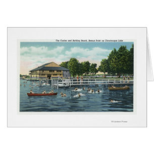 Zwemmen bij Bemus Point Beach en Casino