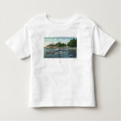 Zwemmen bij Bemus Point Beach en Casino Kinder Shirts (Voorkant)