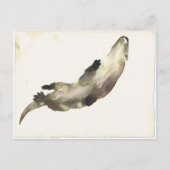 Zwemmen boven briefkaart (Voorkant)