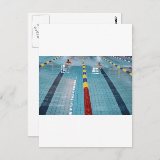 zwemmen briefkaart (Voorkant / Achterkant)