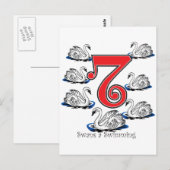 Zwemmen Briefkaart (Voorkant / Achterkant)