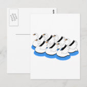 Zwemmen Briefkaart (Voorkant / Achterkant)