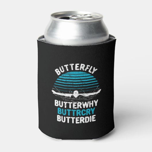 Zwemmen - Butterfly ButterWhy Blikjeskoeler (Blikje Voorkant)