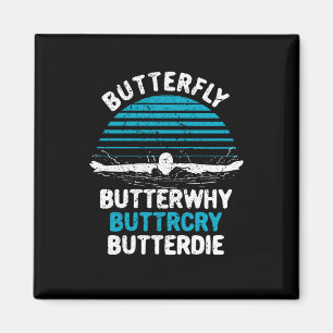 Zwemmen - Butterfly ButterWhy Magneet