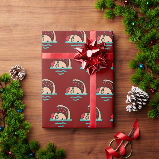 Zwemmen Cadeaupapier (Feestdagen Geschenken)