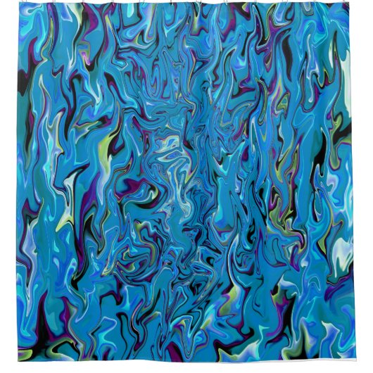 Zwemmen.... Douchegordijn (Voorkant)