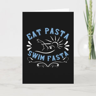 Zwemmen - Eat Pasta Swim Fasta Kaart