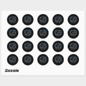 Zwemmen - Eat Pasta Swim Fasta Ronde Sticker (Vel)