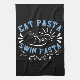 Zwemmen - Eat Pasta Swim Fasta Theedoek