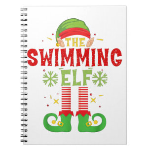 Zwemmen Elf Familie Matching Group Kerstparty Notitieboek