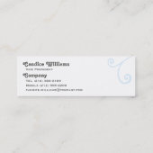 Zwemmen en de Sjabloon van het Manuscript Mini Visitekaartje (Achterkant)