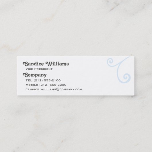 Zwemmen en de Sjabloon van het Manuscript Mini Visitekaartje (Achterkant)