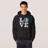 Zwemmen en duiken van zwemmen en zwemmen hoodie (Voorkant volledig)