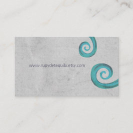 Zwemmen en houtskool Elegant Donker Vintage Visitekaartje