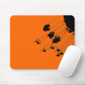 Zwemmen en ringbuizen - Sinaasappel Muismat (Met muis)