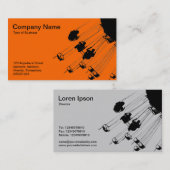 Zwemmen en ringbuizen - Sinaasappel Visitekaartje (Voorkant / Achterkant)