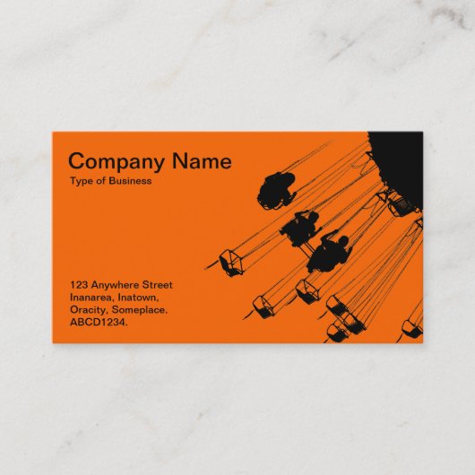 Zwemmen en ringbuizen - Sinaasappel Visitekaartje (Voorkant)