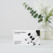 Zwemmen en ringzegens - wit (eierschaal) visitekaartje (Staand voorkant)