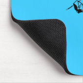 Zwemmen en ronden - Sky Blue Muismat (Hoek)