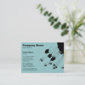 Zwemmen en Roundabouts v2 - Light Blue Green Visitekaartje (Staand voorkant)