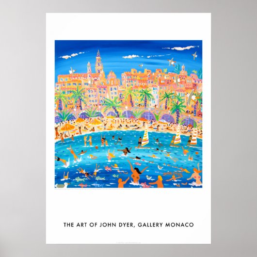 Zwemmen en Snorkelen in Menton Frankrijk Poster (Voorkant)