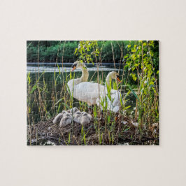 Zwemmen en tandwieltjes legpuzzel