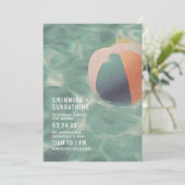 Zwemmen en zwemmen kaart (Staand voorkant)