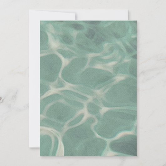 Zwemmen en zwemmen kaart (Achterkant)