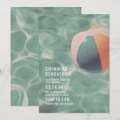 Zwemmen en zwemmen kaart (Voorkant / Achterkant)