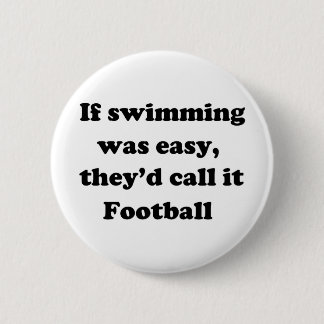 Zwemmen Football Ronde Button 5,7 Cm